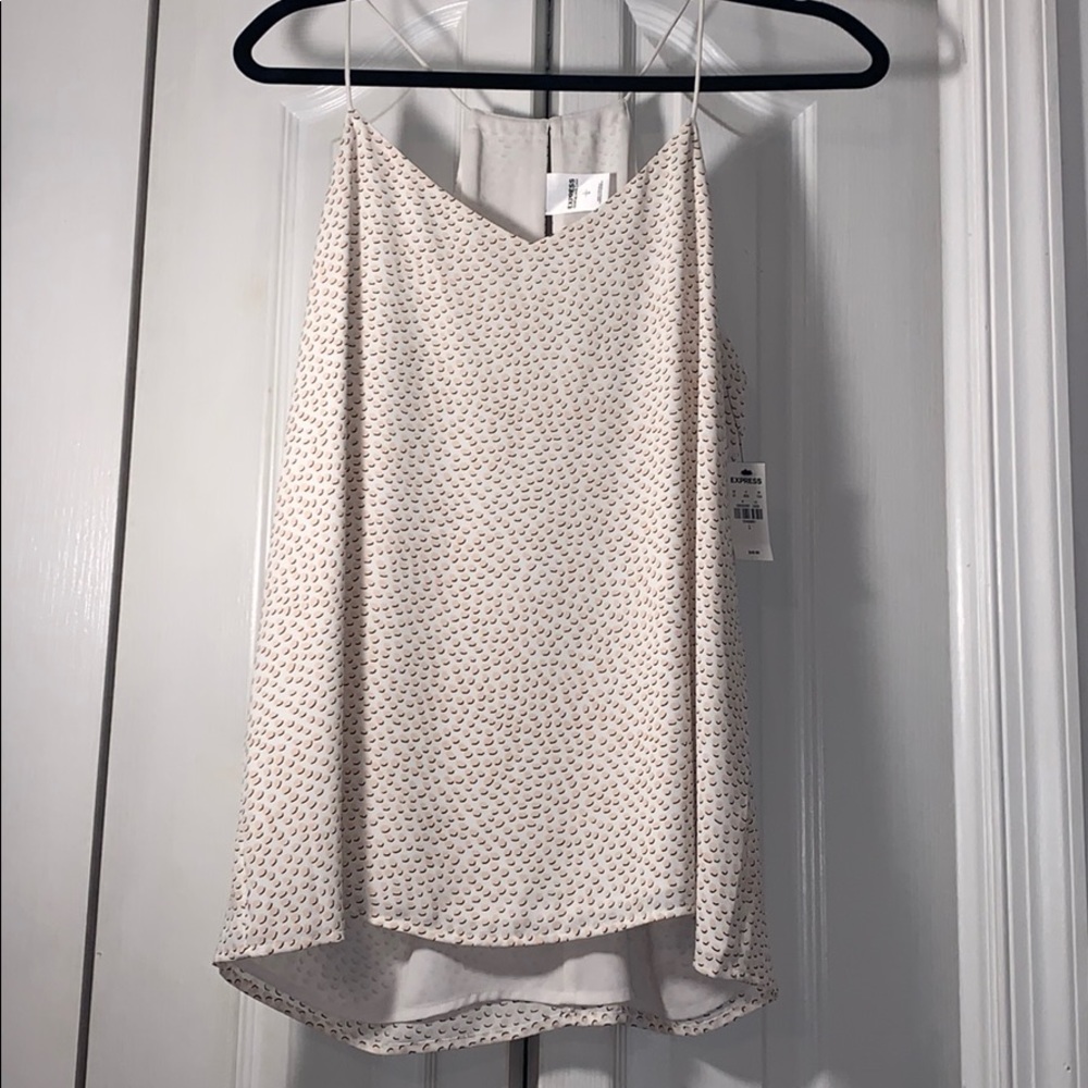 NWT large Express polka dot barcelona top